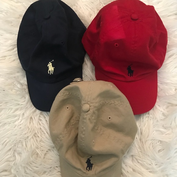 Lot of 3 Boys Polo Hats - Picture 1 of 4